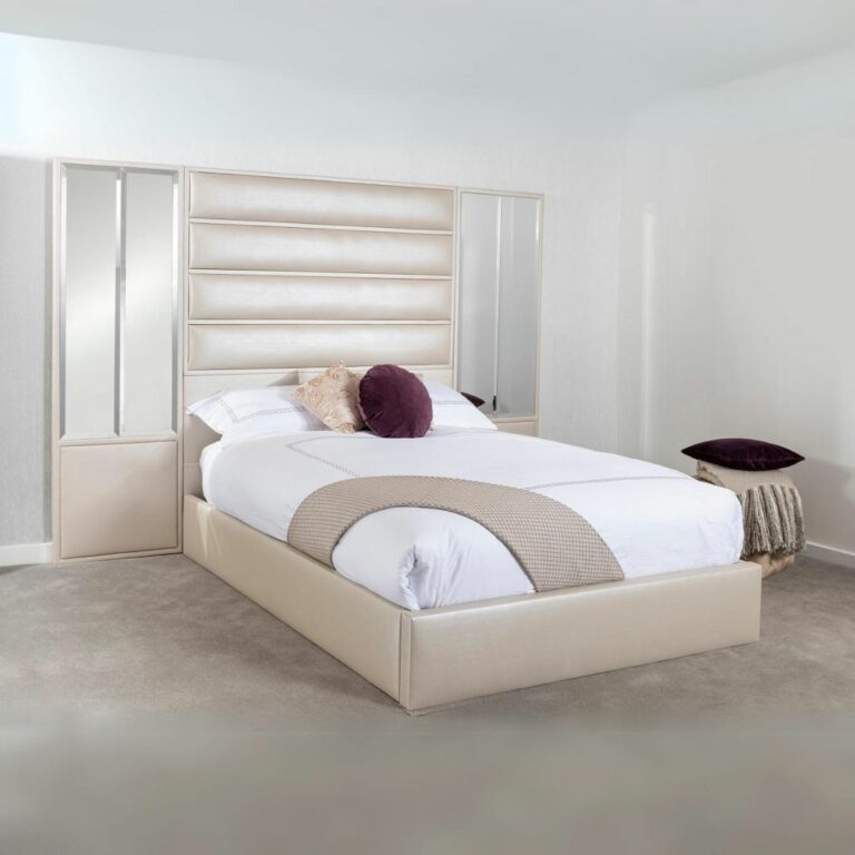 Upholstered Mirror Bed