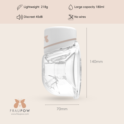 Fraupow Wearable Hands-free Breast Pump
