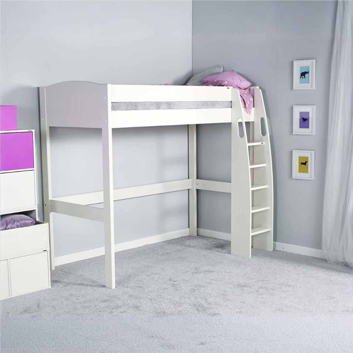 Stompa UNOS High Sleeper Frame White