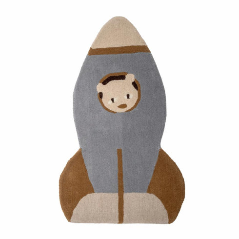 Bloomingville Space Rug Blue Wool