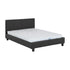 Prado 4FT6 Bed - Black Faux Leather