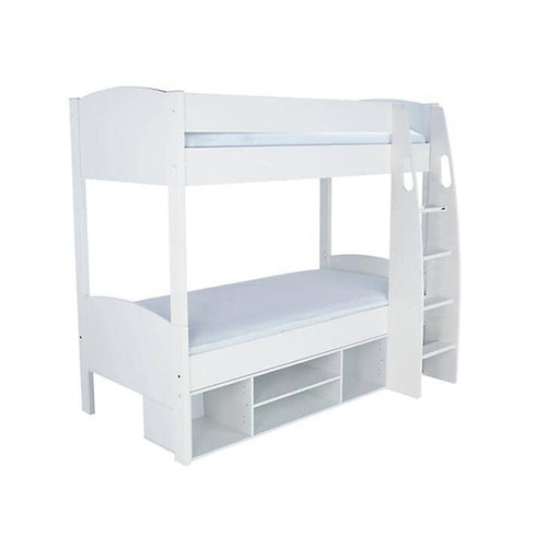 Stompa UNOS Detachable Storage Bunkbed Round White - No Doors