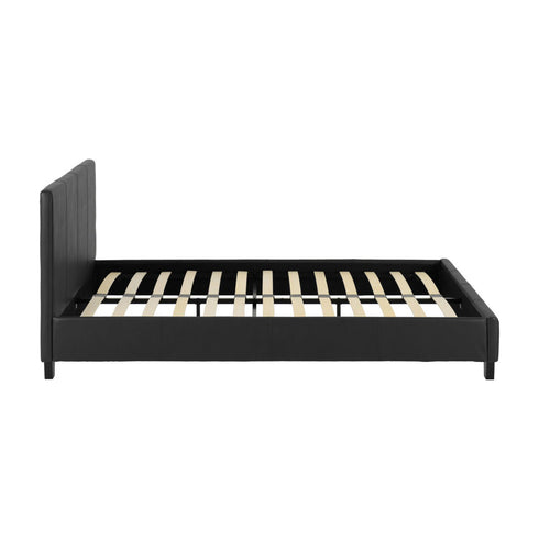 Prado 5FT Bed - Black Faux Leather