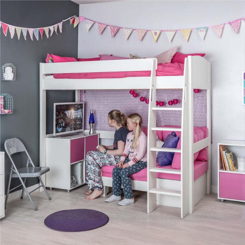 Highsleeper, Sofa, Cube Sofa Pink Choose Door Colour  (1 Pair)