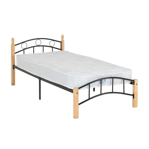 Luton 3FT Bed - Natural/Black