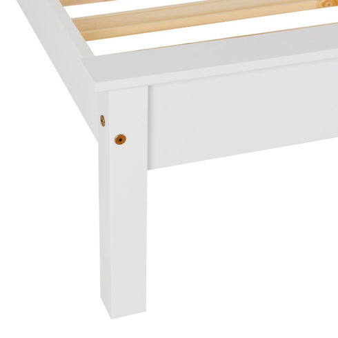 Monaco 5FT Bed Low Foot End - White