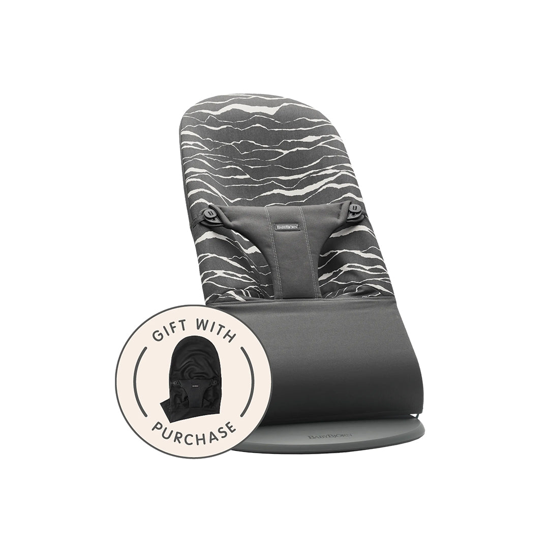 BabyBjörn Baby Bouncers BLISS Woven, Light Grey Mélange