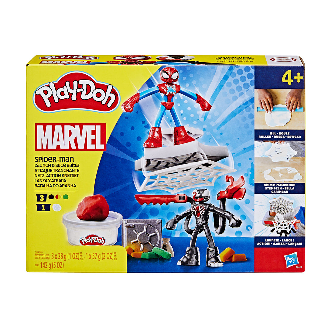 Play-Doh Spiderman Launch and Slice Battle