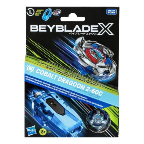 Beyblade X Cobalt Dragoon 2-60C Launcher Set