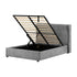 Amelia Plus 4FT6 Storage Bed - Dark Grey Fabric