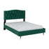 Freya 4FT6 Bed - Green Velvet Fabric