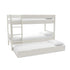 Compact Bunk Bed With Open Trundle White