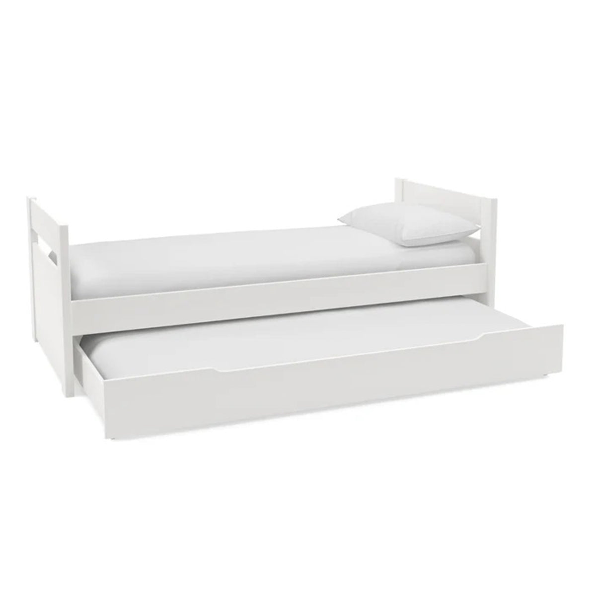 Uno White Cabin Bed With Trundle Drawer