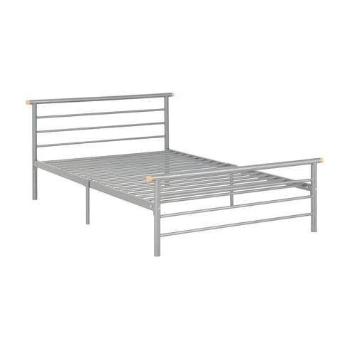 Orion 4FT6 Bed - Silver
