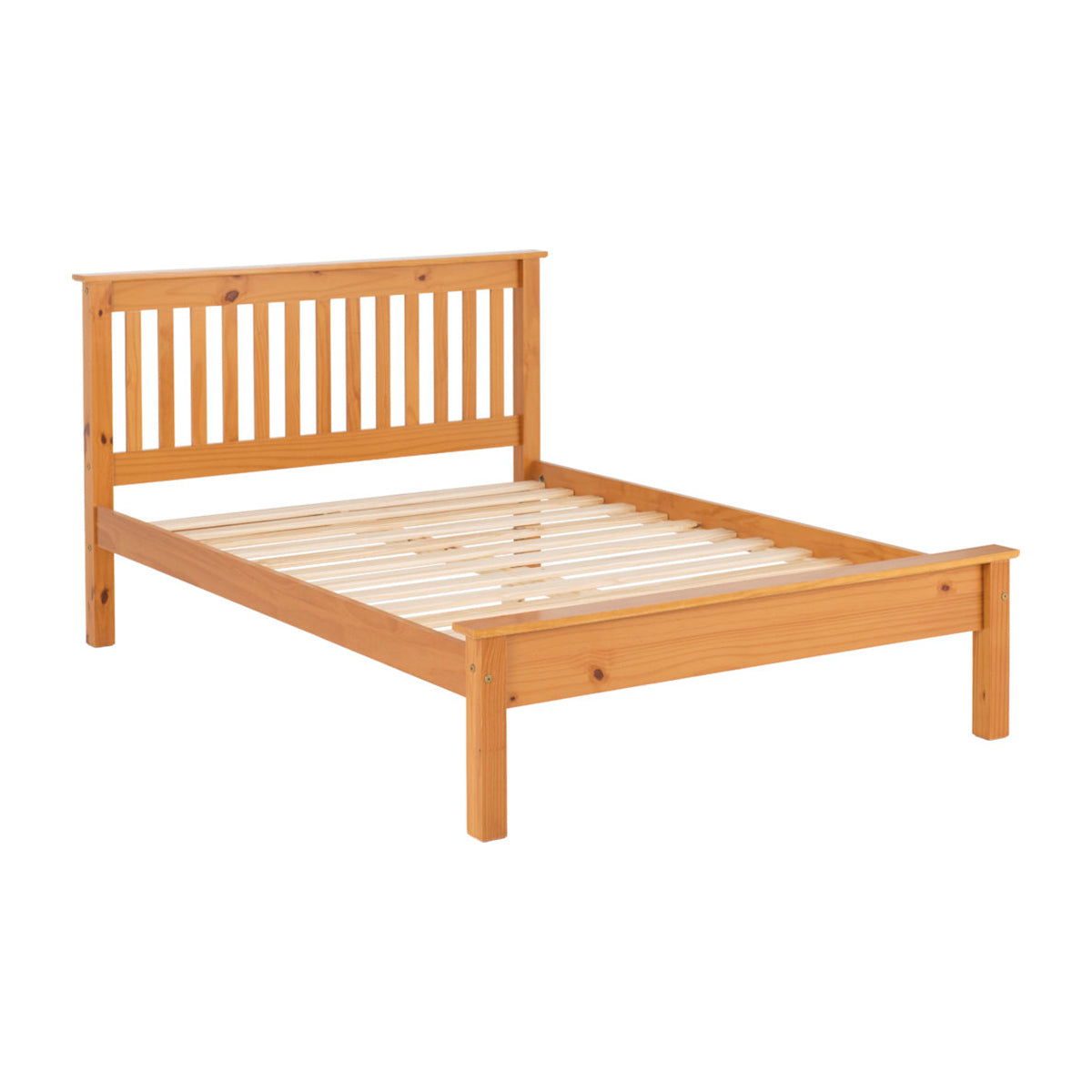 Monaco 5FT Bed Low Foot End - Antique Pine