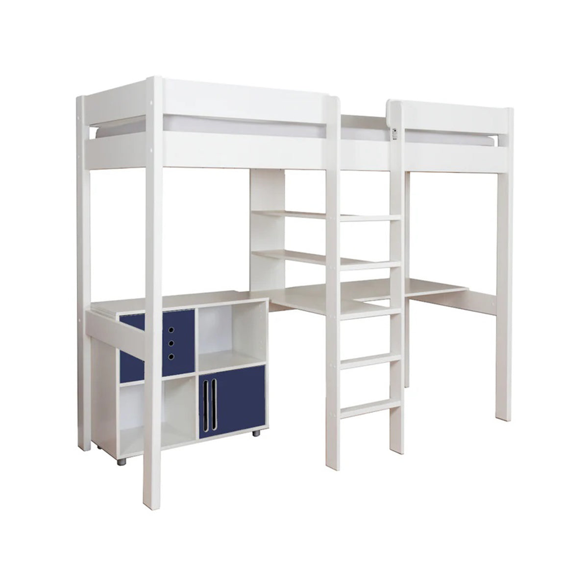 Stompa Duo Highsleeper And Cube Unit With A Pair Of Blue Doors