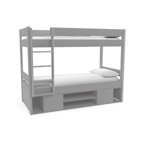 Uno Grey Bunk Bed With Under Bed Storage