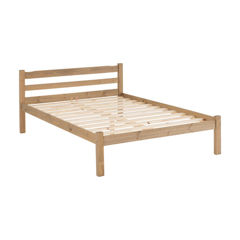 Panama 4FT6 Bed - Natural Wax