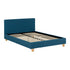 Prado 4FT6 Bed - Petrol Blue Fabric