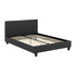 Prado 4FT6 Bed - Black Faux Leather