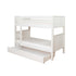 New Classic Bunk Bed With Trundle Drawer White