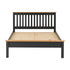 Monaco 5FT Bed Low Foot End - Grey/Oak Effect