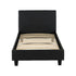 Prado 3FT Bed - Black Faux Leather