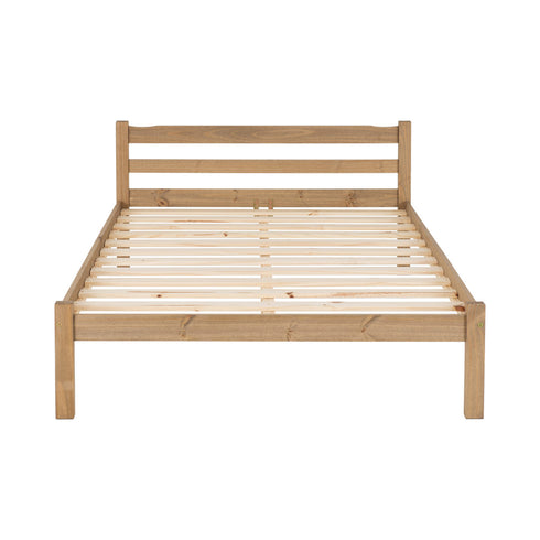 Panama 4FT6 Bed - Natural Wax