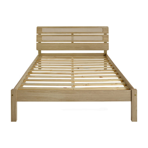 Santana 5FT Bed  - Light Oak/Rattan Effect