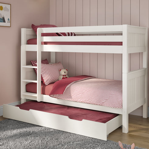 Classic Originals Bunk Bed With Trundle Bed And Trundle Mattress