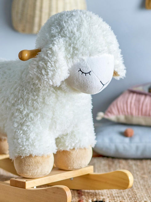 Bloomingville Laasrith Rocking Toy Sheep- White