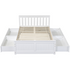 Timeless White Kids Storage 4 Drawer Bed
