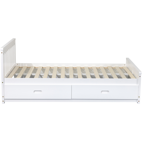 Timeless White Kids Storage 4 Drawer Bed