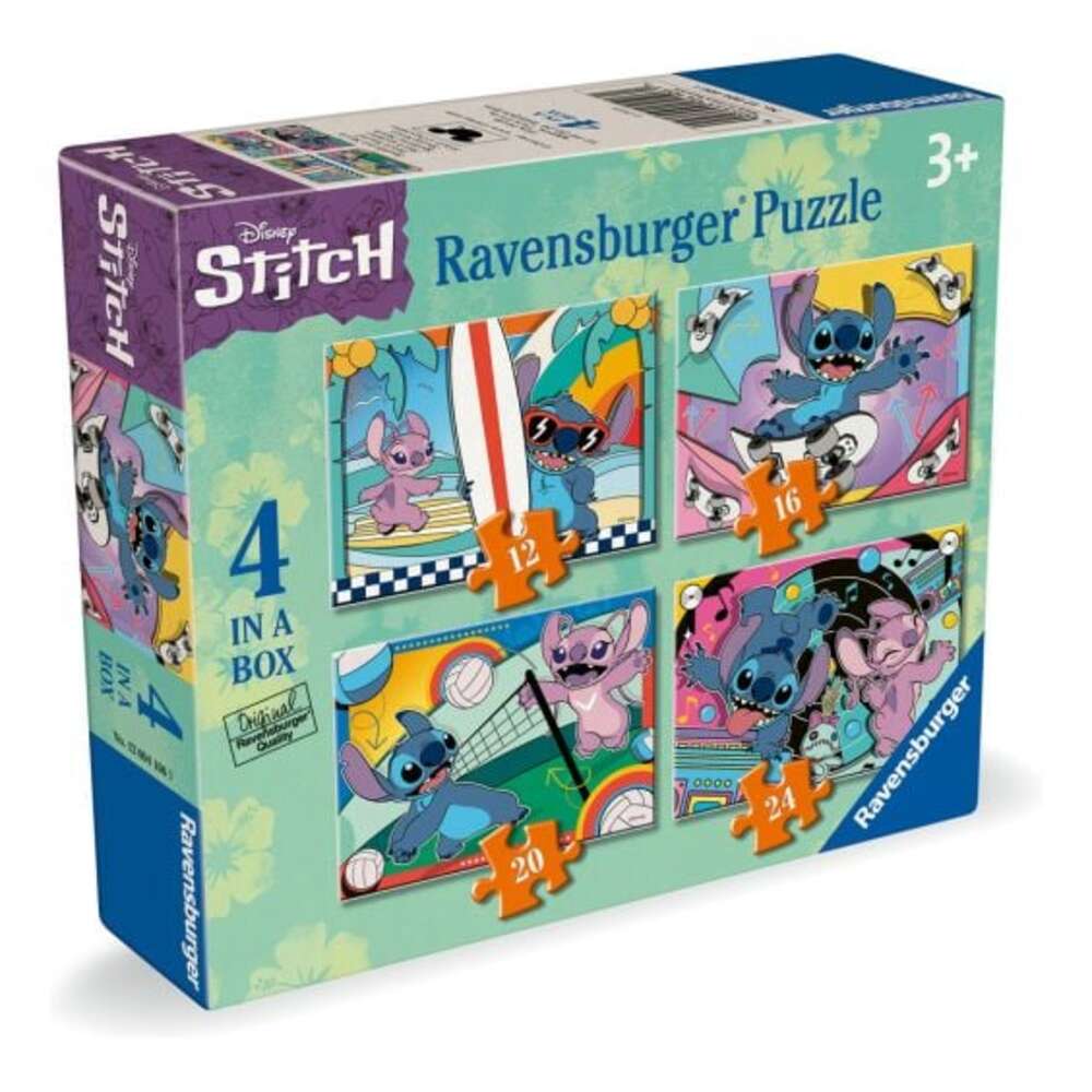 Disney Stitch 4 in a Box Jigsaw Puzzles