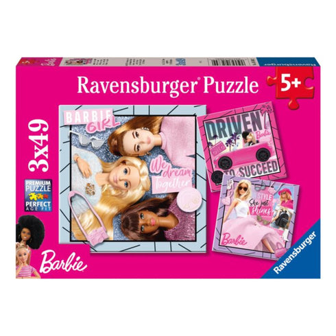 Barbie 3x 49 Piece Jigsaw Puzzle