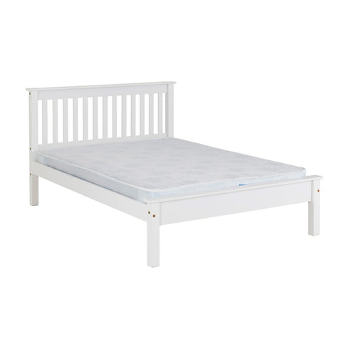 Monaco 5FT Bed Low Foot End - White