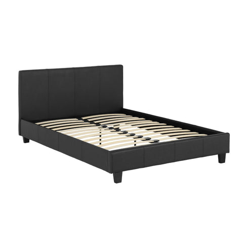 Prado 5FT Bed - Black Faux Leather
