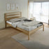 Santana 4FT6 Bed  - Light Oak/Rattan Effect