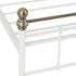 Marlborough 4FT6 Bed - White/Antique Brass