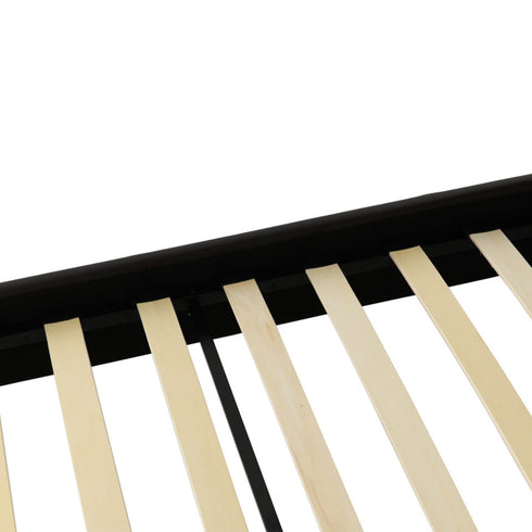 Prado 4FT6 Bed - Brown Faux Leather