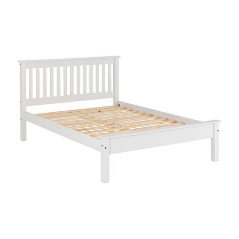 Monaco 5FT Bed Low Foot End - White