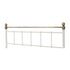 Marlborough 4FT6 Bed - White/Antique Brass