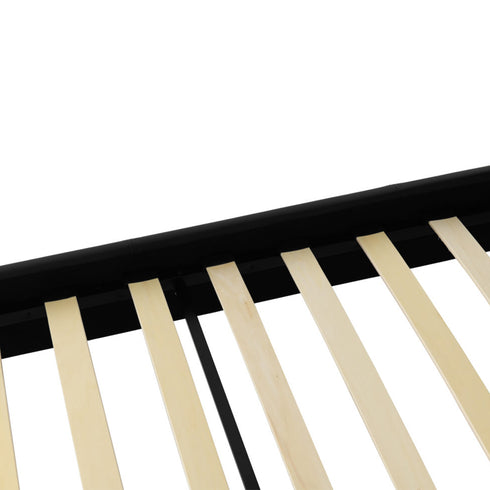 Prado 4FT6 Bed - Black Faux Leather