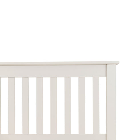 Monaco 5FT Bed High Foot End - White