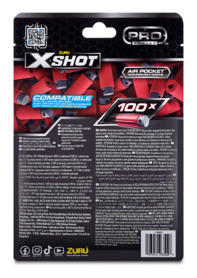 X-Shot Pro 100pk Refill Darts Assorted
