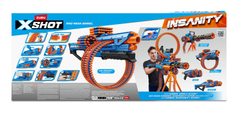 X-Shot Insanity S1 Mad Mega Barrel Blaster