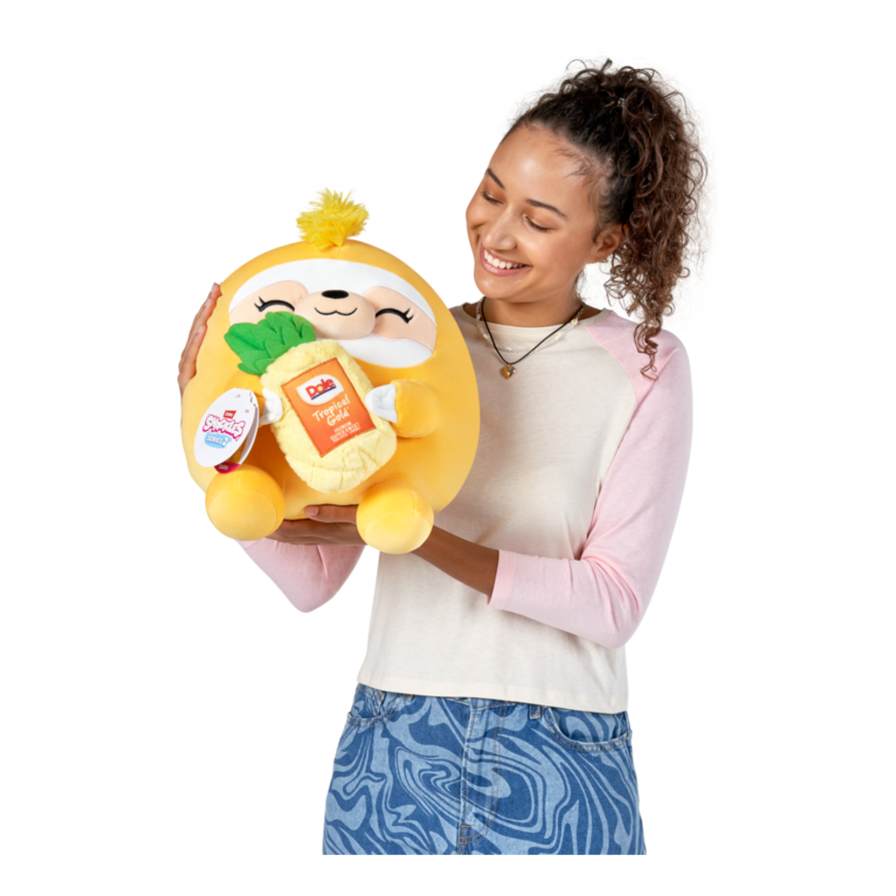 Snackles 14in Plush - Sloth & Dole (Pineapple)