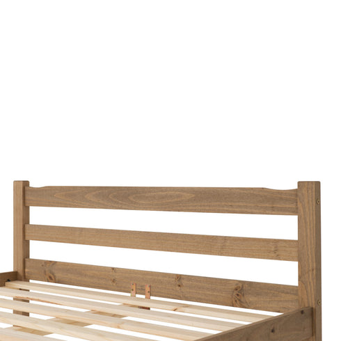 Panama 4FT6 Bed - Natural Wax