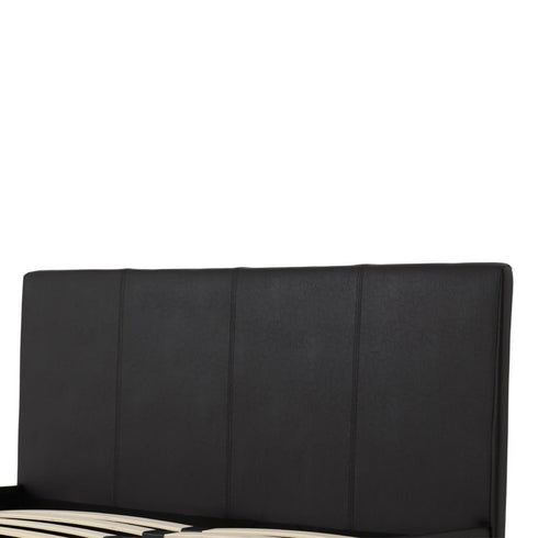 Prado 4FT Bed - Brown Faux Leather