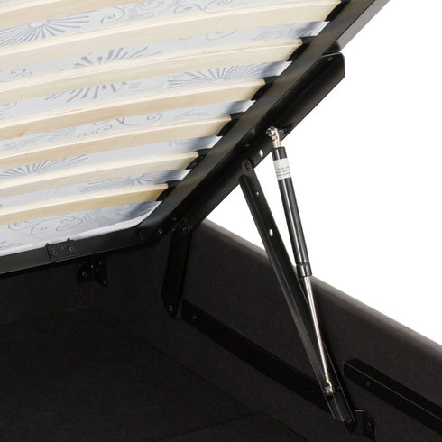 Prado Plus 4FT6 Storage Bed - Brown Faux Leather